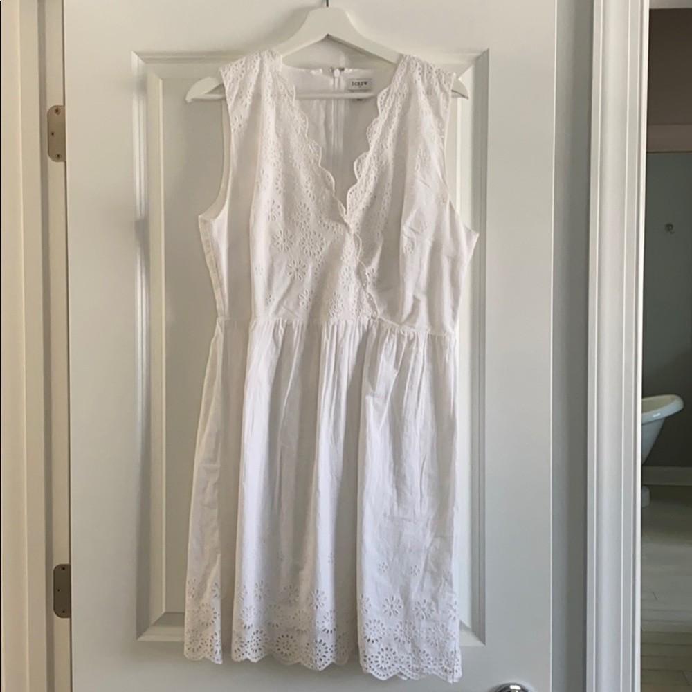 White eyelit dress NWOT